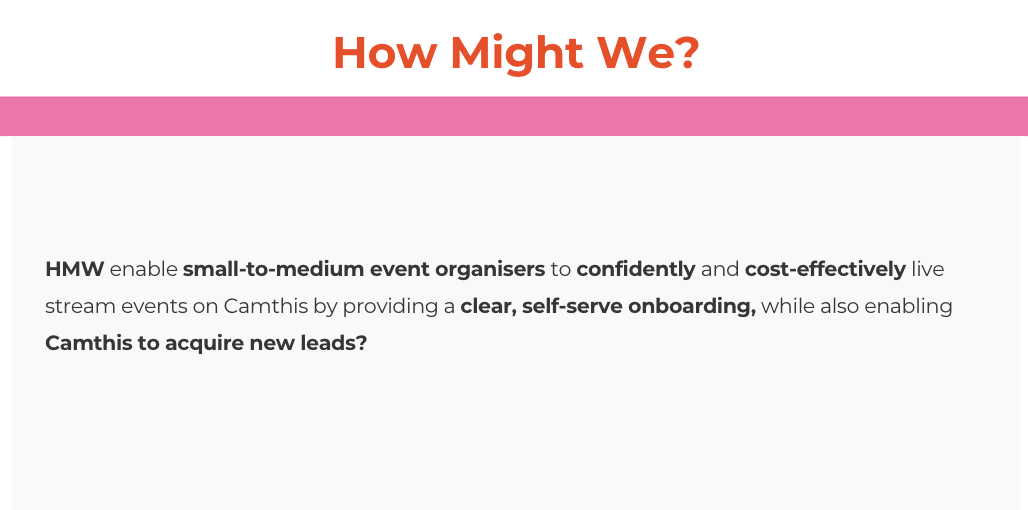 How Might We statement