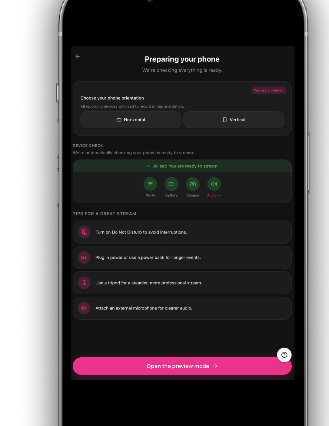 After: the Preparing your phone readiness checklist